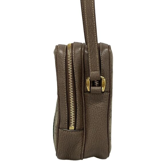 Auth GUCCI Ophidia 546595 Beige Dark Brown Multi PVC Leather - Shoulder Bag - Picture 6 of 16